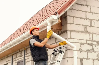 Pose et remplacement de gouttières au Vésinet